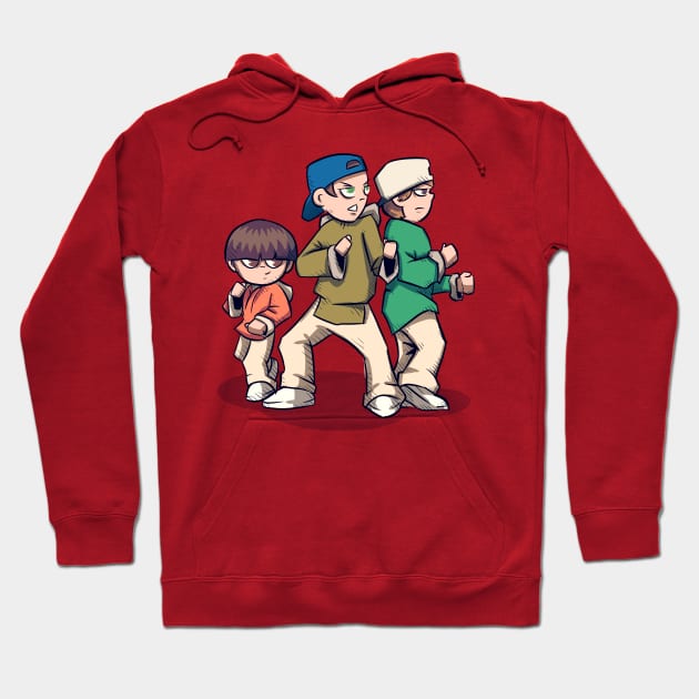 Three Ninjas Hoodie by LVBart